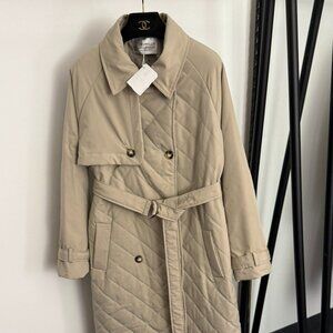 Brunello Cucinelli New Arrival Diamond Pattern Mid-Length Trench Coat